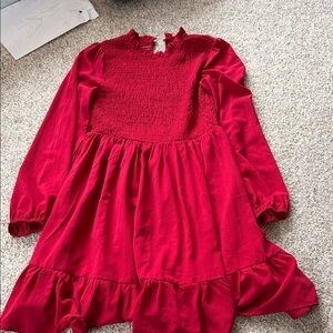Elegant Red Kids Dress